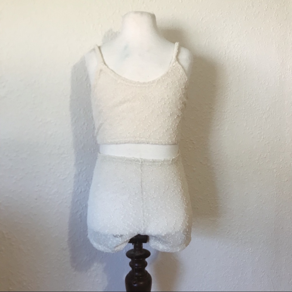 Knit LA HEARTS swimsuit coverup set.